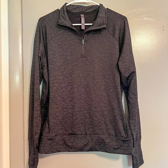 Mondetta Women's Black Track Quarter-Zip Jacket Size XL - Picture 1 of 6